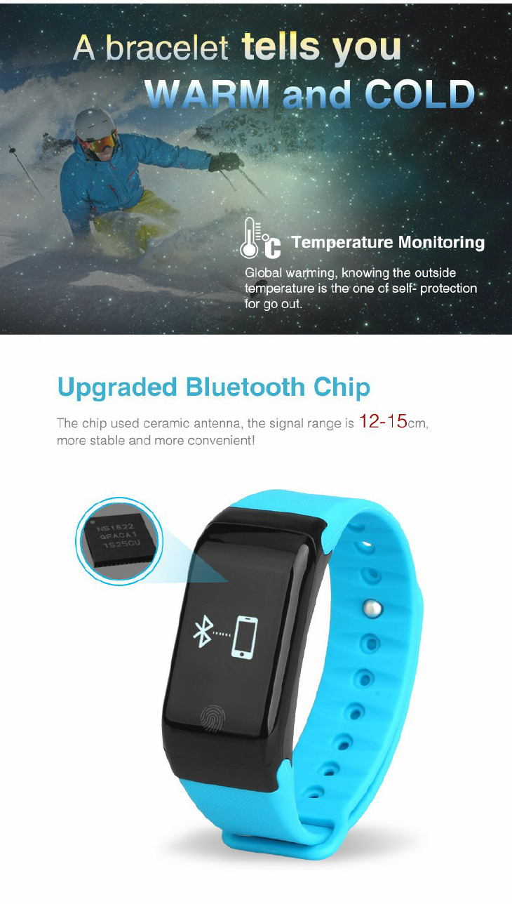Fitness Tracker Smart Wristband