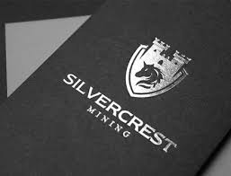 silver foil business card