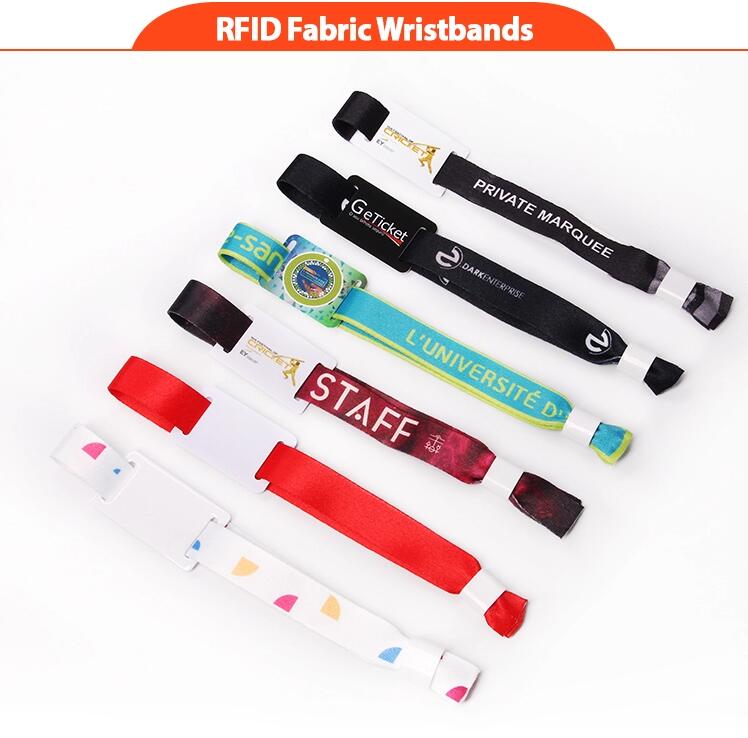 Polyester Custom Nfc Rfid Wristbands