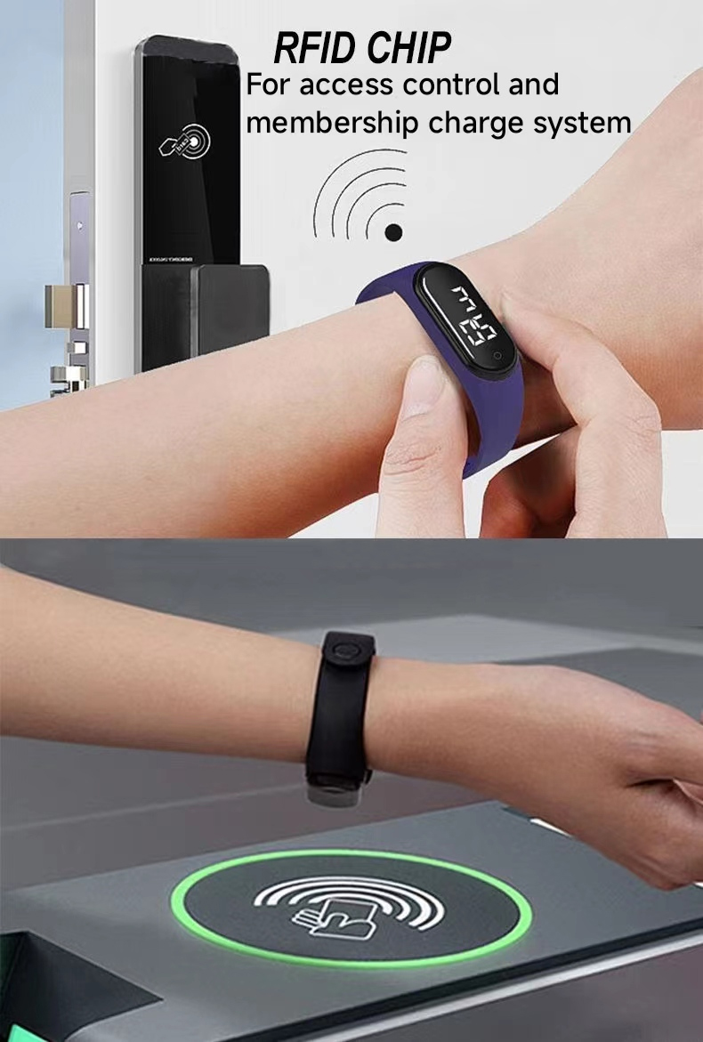 NFC الساعات التحكم في الوصول إلى الباب معصمه RFID