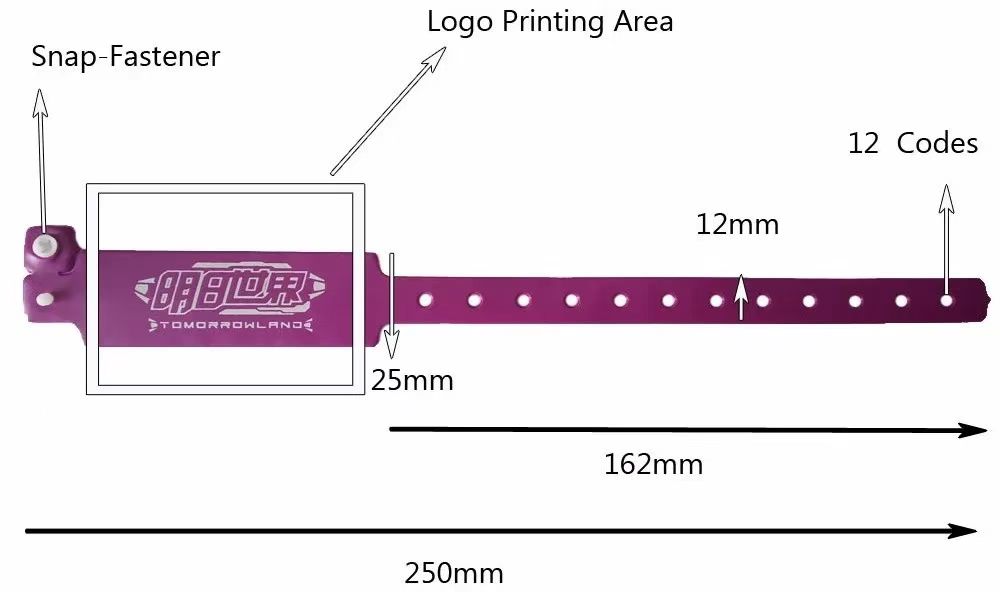 Disposable RFID PVC Wristband