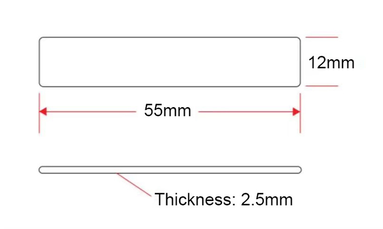 The size of rfid silicone laundry tags