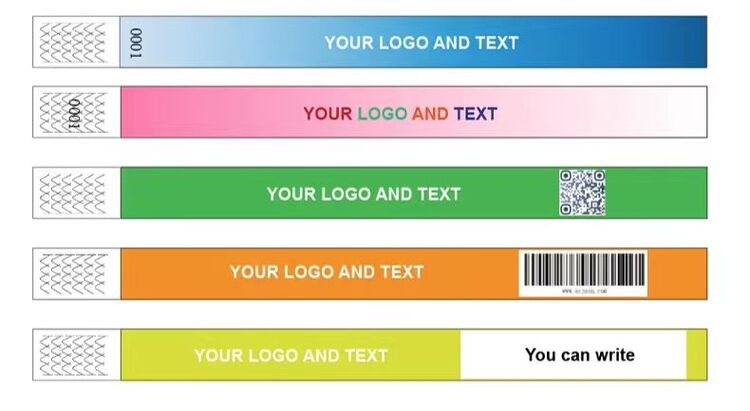 Rfid Disposable Tyvek Wristbands