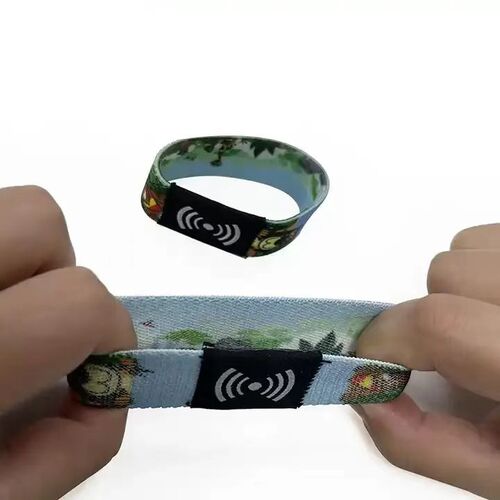 Rfid Fabric Elastic Wristband