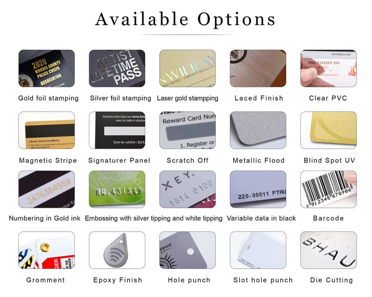 Frosted Plastic Gift Card