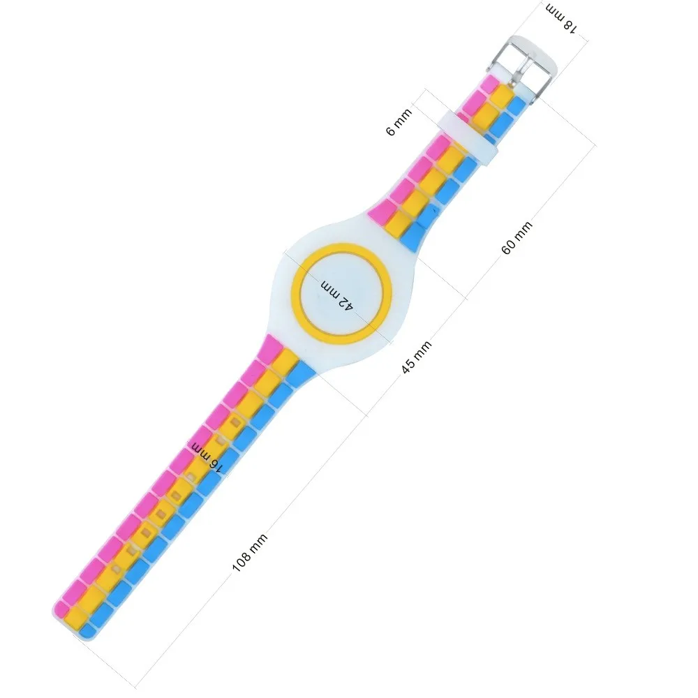 color silicone bracelet