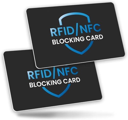 بطاقة حجب RFID مضادة للسرقة مطبوعة حسب الطلب مع طباعة الرقم التسلسلي