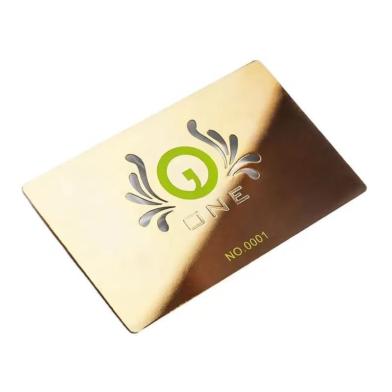 بطاقات عمل معدنية فاخرة بدون تلامس مزودة بشرائح RFID NFC