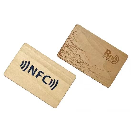 بطاقة مفتاح ذكية من الخيزران مزودة بشريحة RFID خشبية للفنادق