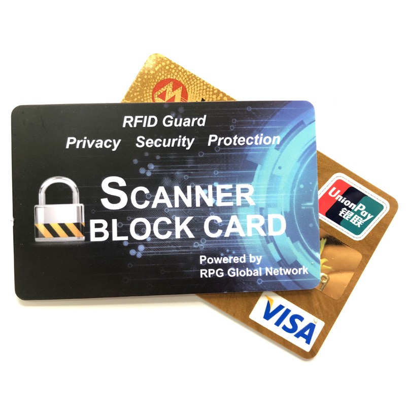 بطاقة حجب إشارة RFID ومانع سرقة بطاقات الائتمان RFID