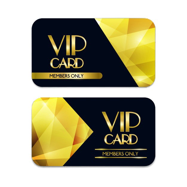 بطاقة VIP الماسية للطباعة المخصصة