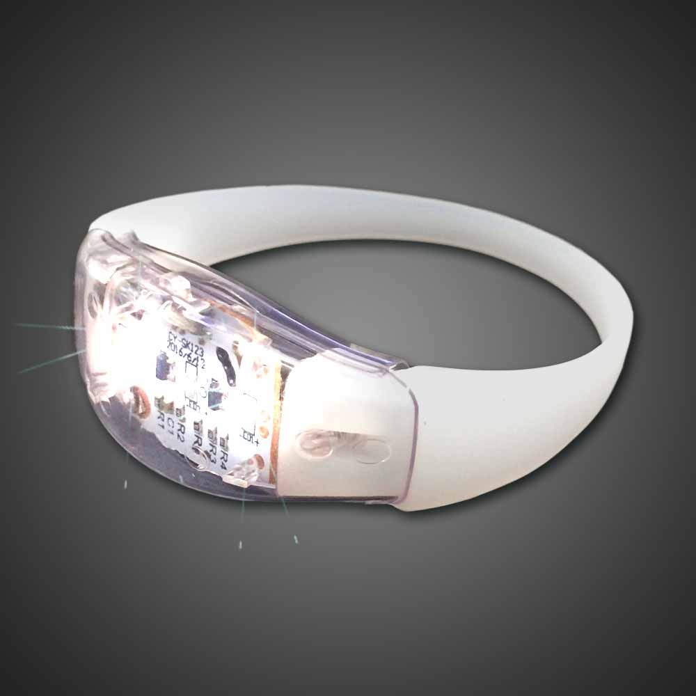 سوار LED وامض بتقنية RFID مع شريط سيليكون مطبوع عليه شعار