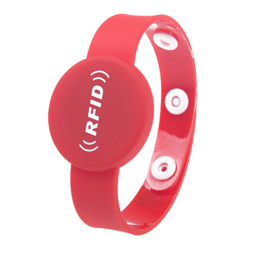 سوار NFC ذو الأزرار البلاستيكية الناعمة RFID القابل للاستخدام مرة واحدة