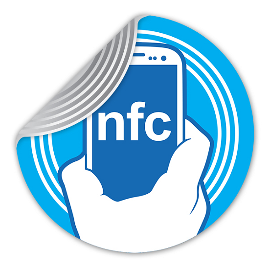 ملصق علامة NFC سلبي للاستخدام مرة واحدة بتردد 13.56 ميجاهرتز