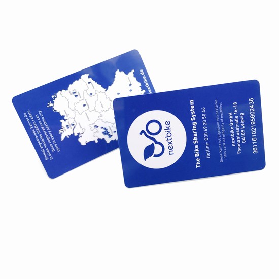 طباعة بطاقات RFID LF بتردد 125 كيلو هرتز بتقنية 4C مع شريحة 5577