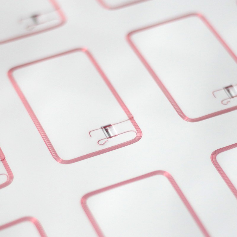 3*7 MIFARE DESFire EV1 2K 4K RFID Inlay لصنع البطاقات الذكية