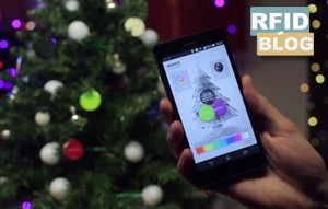 هاتف ذكي مزود بشريحة ذكية بتقنية NFC لعيد الميلاد