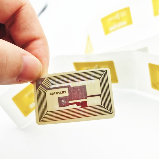ملصق مكتبة ICODE SLIX RFID مع ملصق لاصق 3M