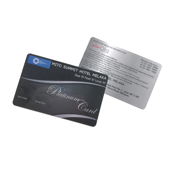 بطاقة عضوية PVC بتصميم جديد بأربعة ألوان مطبوعة
