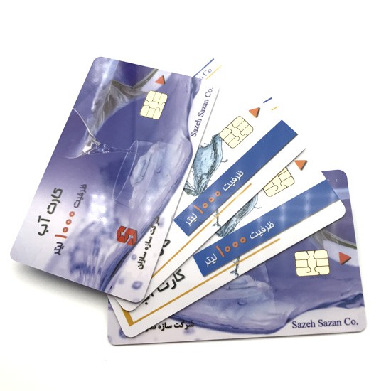بطاقة ذكية ISSI4442 مزودة بشريحة اتصال مع طباعة مصممة