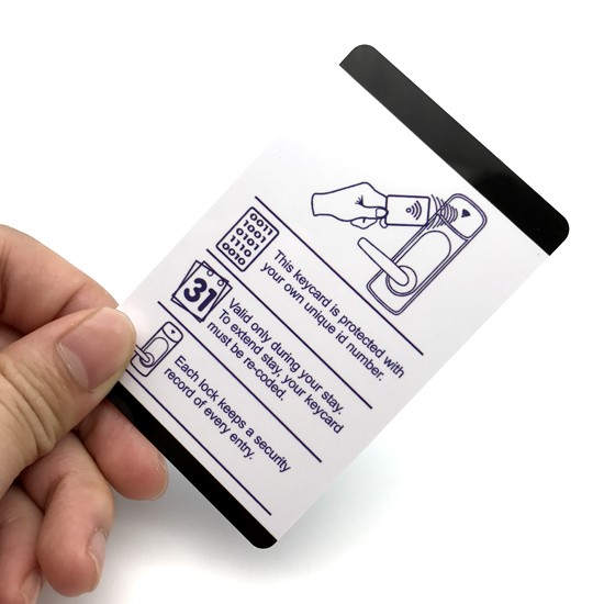 بطاقة تقارب RFID مطبوعة بتقنية CYMK لقفل باب الفندق