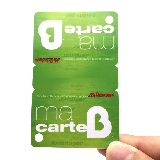 بطاقات عضوية بلاستيكية ثلاثية الأبعاد من مادة PVC