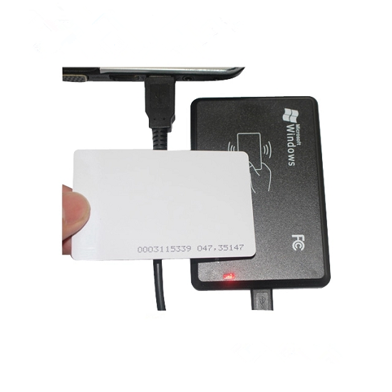 قارئ بطاقات الهوية الذكية RFID بواجهة USB/RS232 بتردد 125 كيلو هرتز