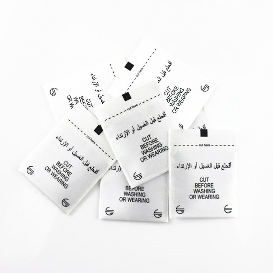 علامة قماش منسوجة بتقنية UHF بتردد 860-960 ميجاهرتز للملابس