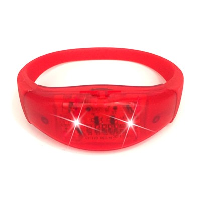 سوار LED وامض بتقنية RFID مع شريط سيليكون مطبوع عليه شعار