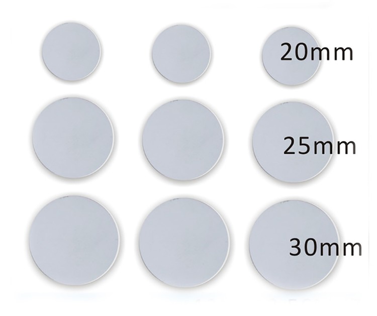 بطاقة RFID PVC بيضاء مستديرة 125 كيلو هرتز TK4100 EM4305