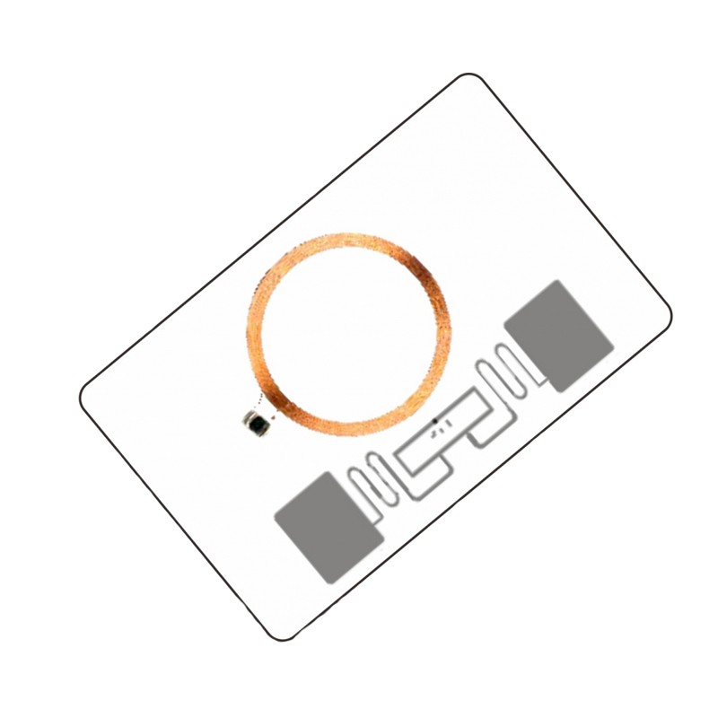 بطاقة ذكية هجينة مزدوجة التردد بتقنية RFID HF مع تقنية UHF