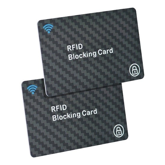 بطاقة حجب RFID لحماية البطاقات المصرفية