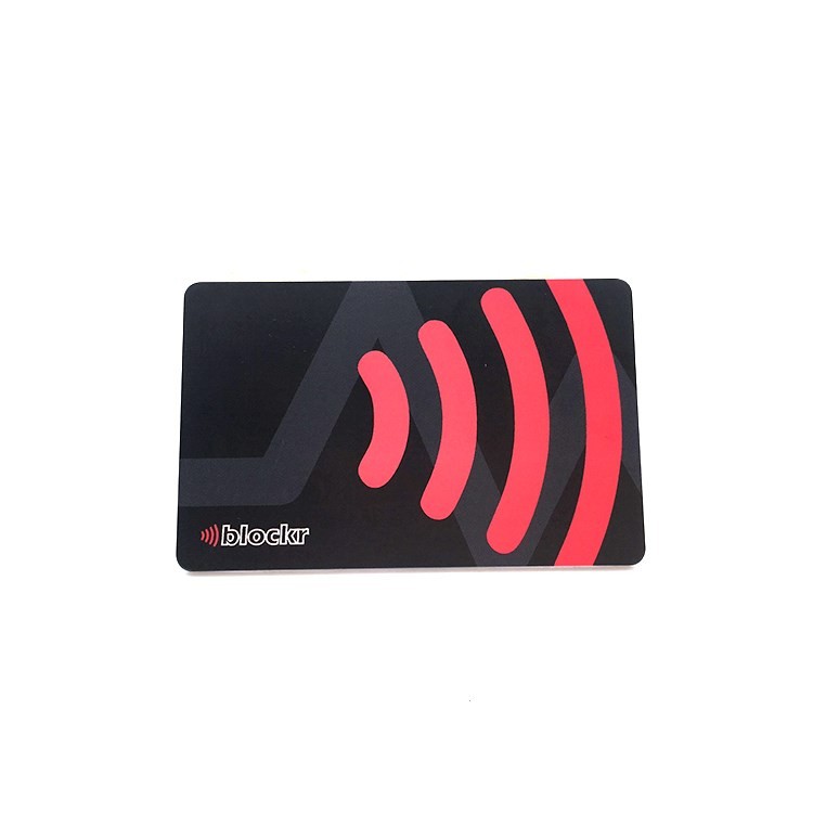 واقي البطاقة الذكية من مادة PVC، مانع لـ RFID، مانع لـ NFC