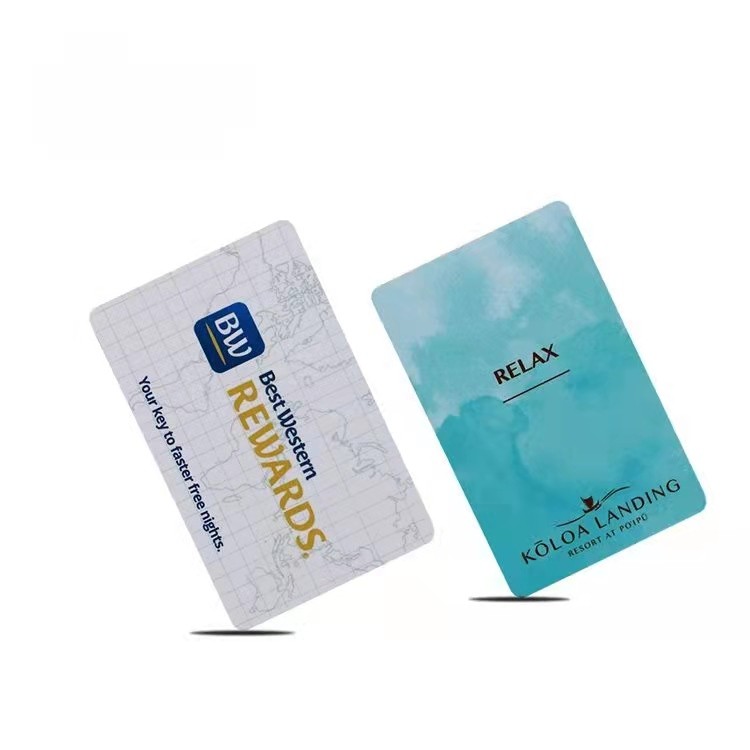 بطاقة مفتاح غرفة فندق RFID PVC للبيع