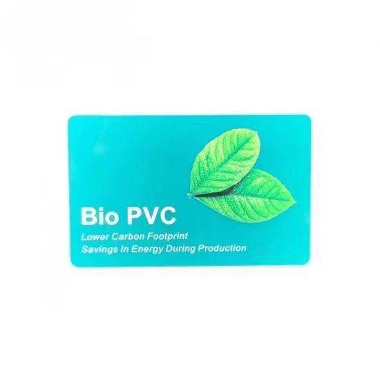 مادة جديدة قابلة للتحلل بنسبة 100% من مادة PVC البلاستيكية الحيوية، بطاقات قابلة للتحلل الحيوي، بطاقات حيوية صديقة للبيئة