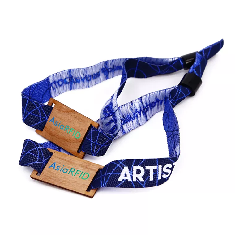 أساور RFID مخصصة 13.56 ميجا هرتز NFC سوار خشبي للحدث والمهرجان والنوادي والحفلات الموسيقية والعطلات والأنشطة والمعارض والدفع النقدي