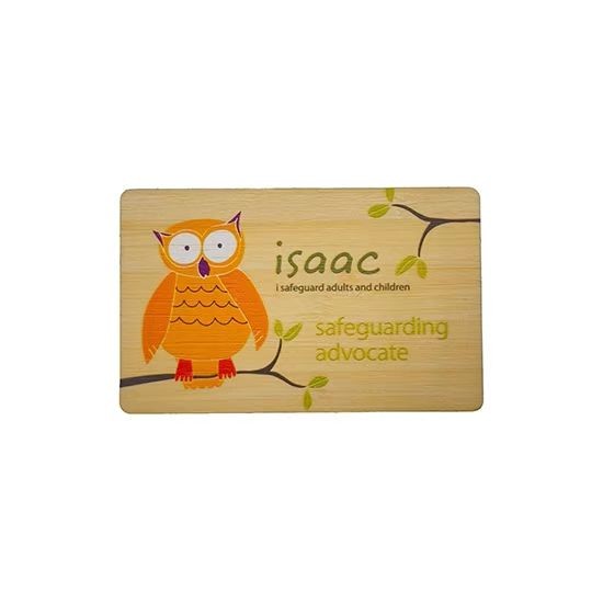 بطاقة NFC خشبية مع شعار مخصص محفور بتقنية RFID، بطاقة عمل خشبية من الخيزران