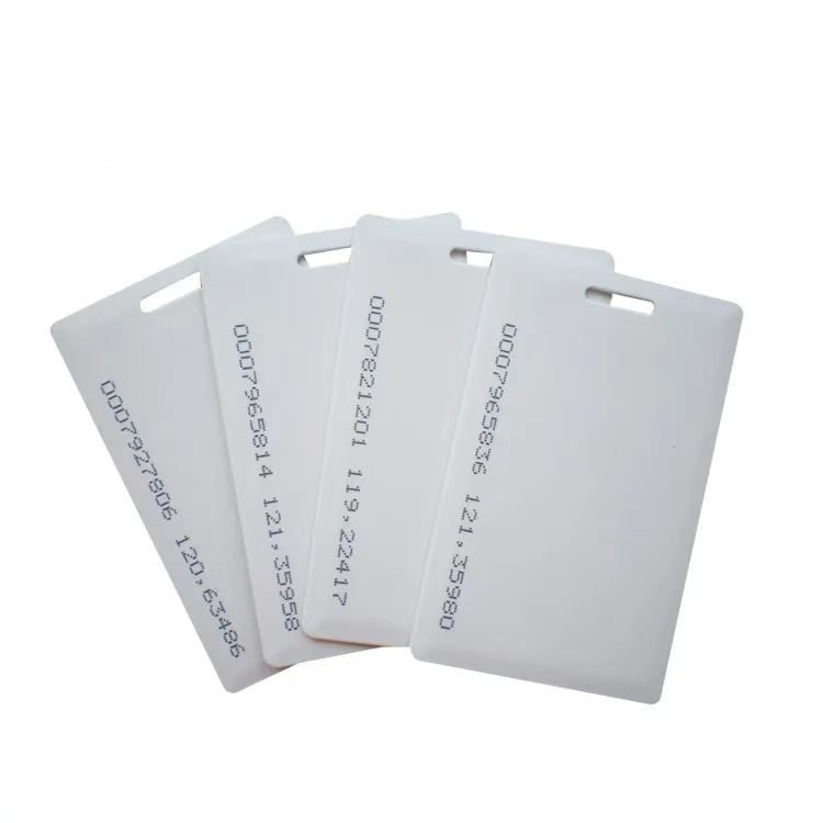 بطاقة RFID سميكة على شكل صدفة، بطاقة مفتاح فندقية ذكية ABS RFID
