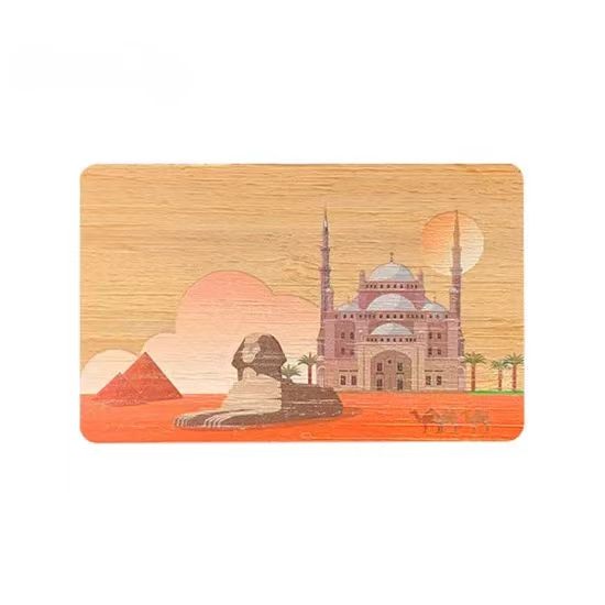 بطاقة مفتاح فندق خشبية بتقنية NFC بتردد 13.56 ميجاهرتز قابلة للبرمجة بتقنية RFID وشريحة بطاقة خشبية 213/215/215