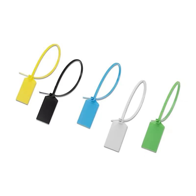 علامة ربط كابلات بلاستيكية من النايلون بتقنية NFC NTAG213 RFID بتردد 13.56 ميجاهرتز و1 كيلوهرتز مطبوعة حسب الطلب