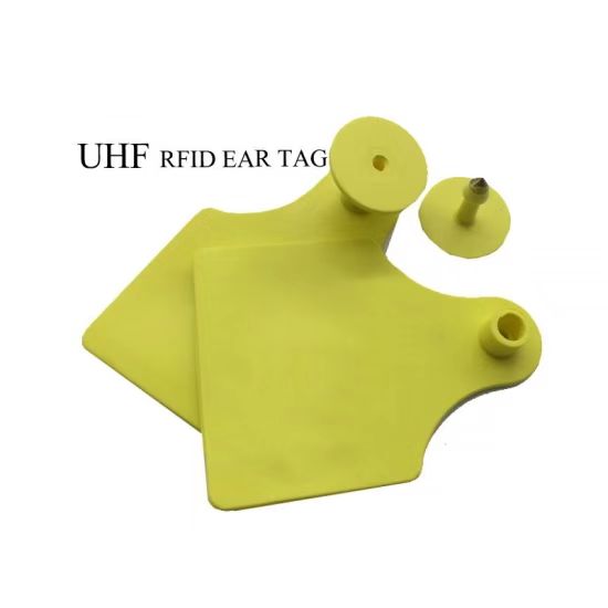جملة طويلة المدى UHF RFID رمز الاستجابة السريعة علامات الأذن الذكية الحيوانية للأغنام والخنازير