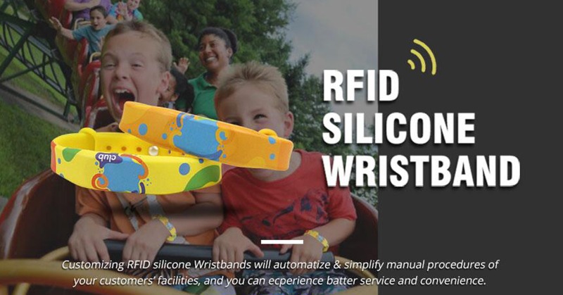 rfid silicone wristband for water park rfid silicone wristband