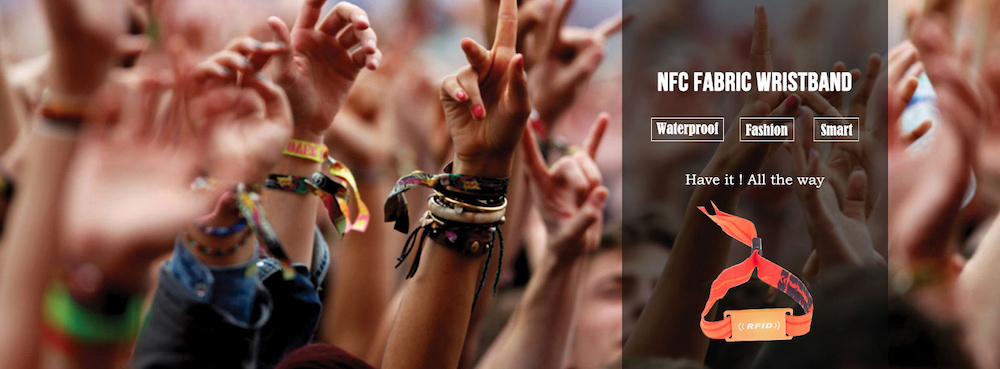 RFID wristband at music festival