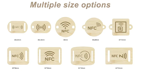 RFID wooden card shape