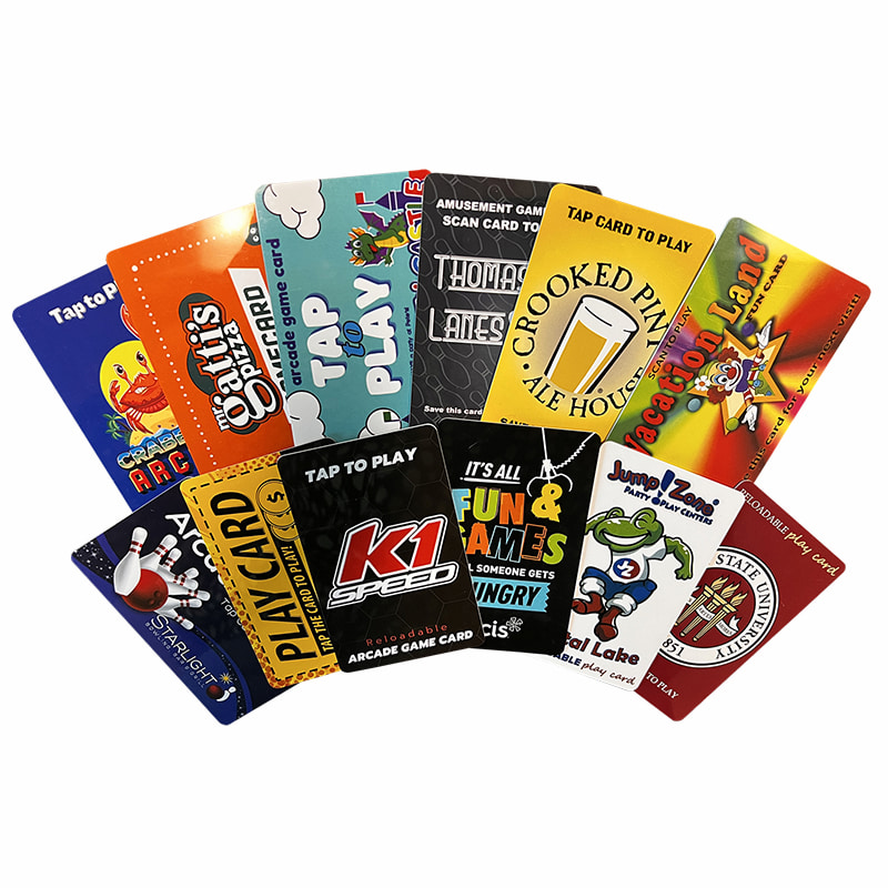 Customizable RFID Gaming Cards with Embossed Designs