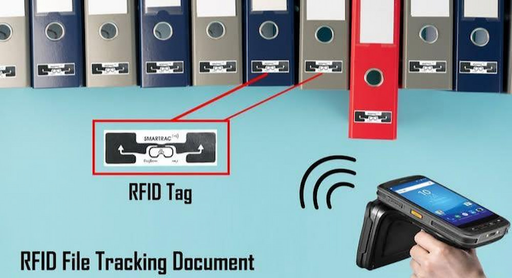 RFID file tracking tag RFID file tracking tag