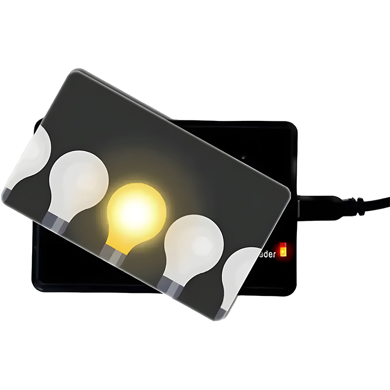 custom logo printed led nfc business card