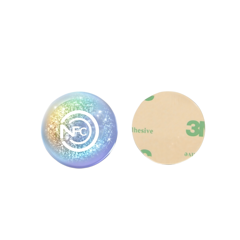 Custom Shaped Logo Epoxy NFC Tag for Business Social Sharing