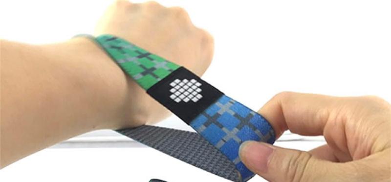 Custom elastic RFID wristband for event access control Custom elastic RFID wristband for event access control