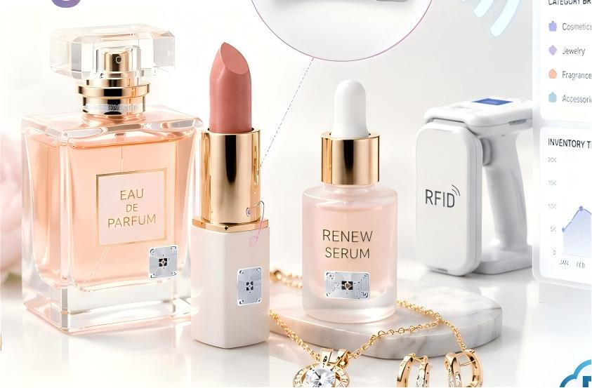 كيف تُتيح علامات RAIN RFID فائقة الصغر رؤية المخزون لمستحضرات التجميل والمجوهرات